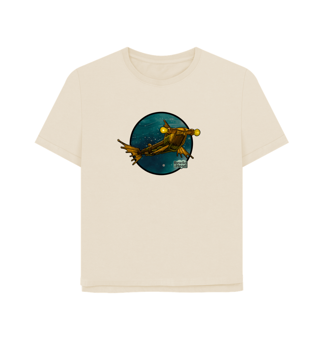 Oat Steampunk Hammerhead Shark Relaxed-Fit T-Shirt