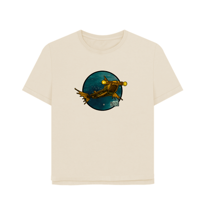 Oat Steampunk Hammerhead Shark Relaxed-Fit T-Shirt