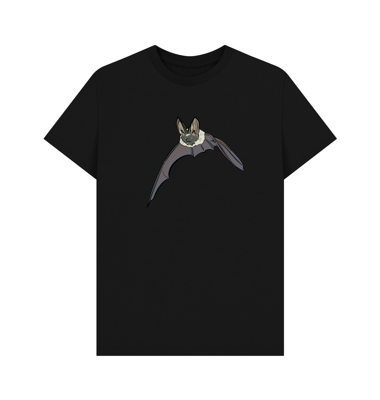 Black Printed T-shirt Front