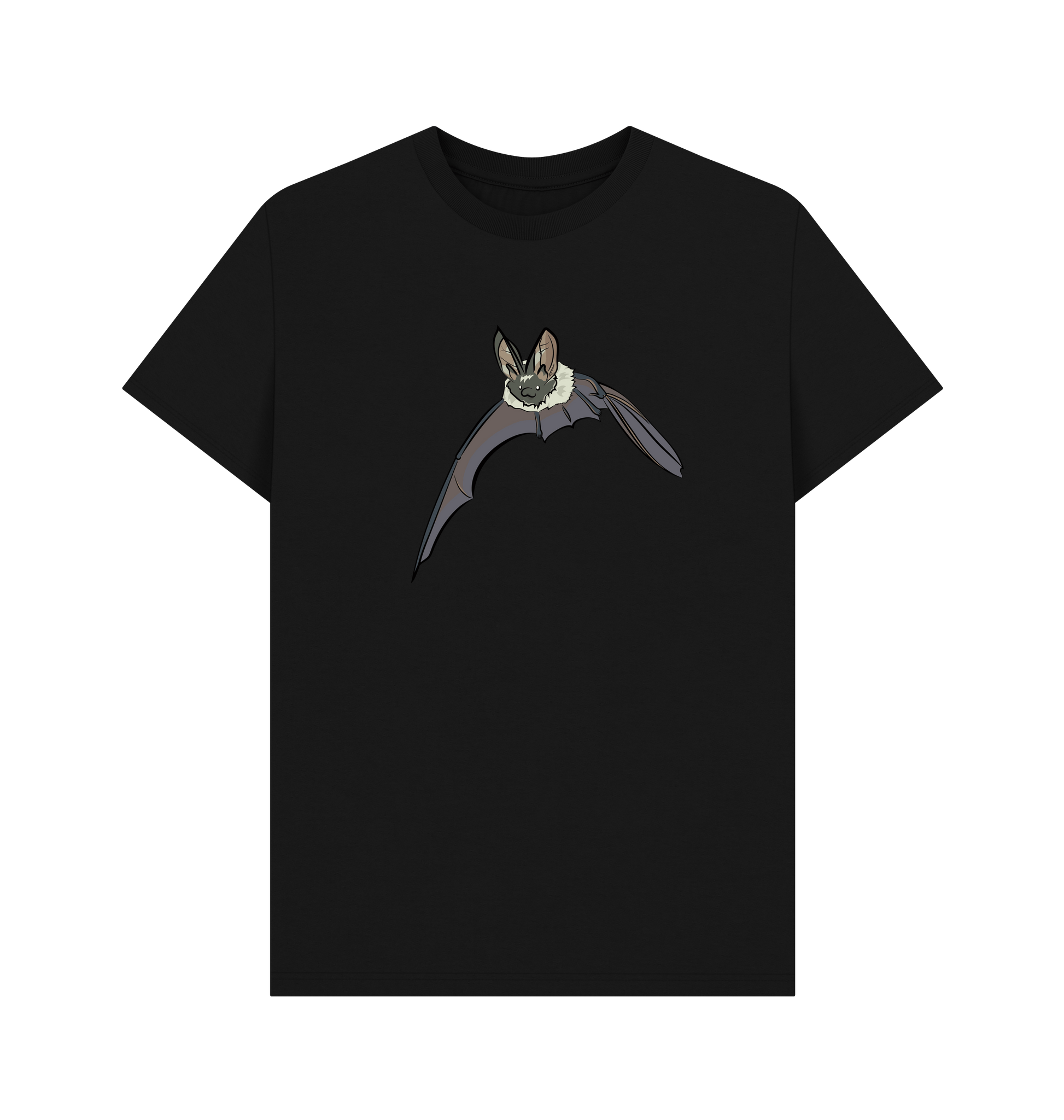 Black Printed T-shirt Front