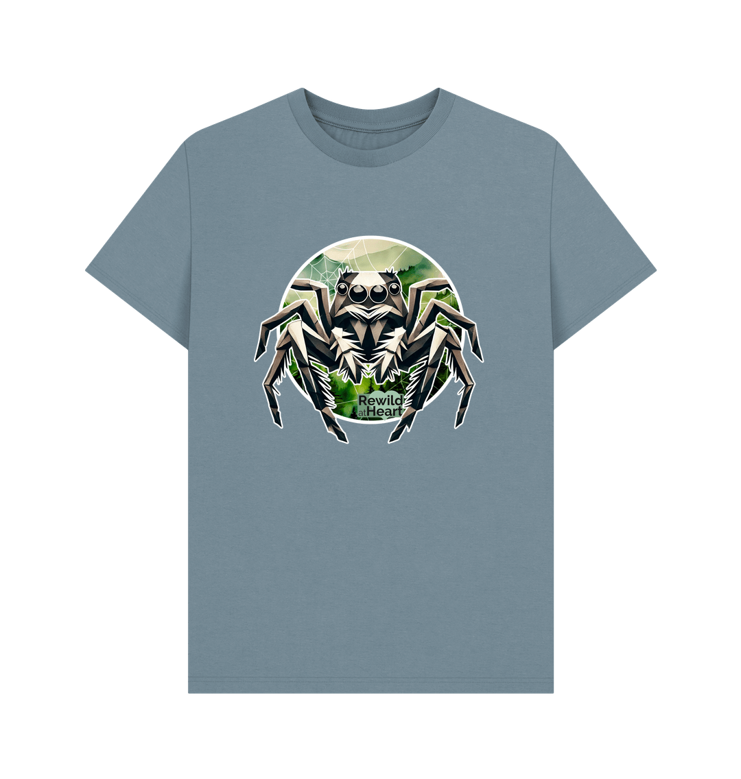 Stone Blue Wild Jumping Spider Men's T-Shirt