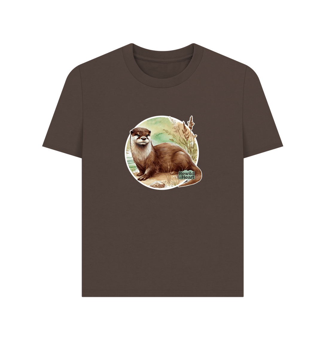 Chocolate Riverside Otter Women's Classic T-Shirt