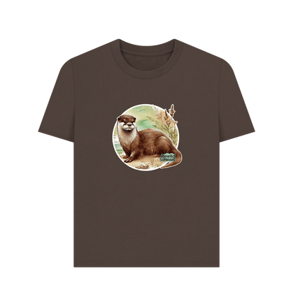 Chocolate Riverside Otter Women's Classic T-Shirt