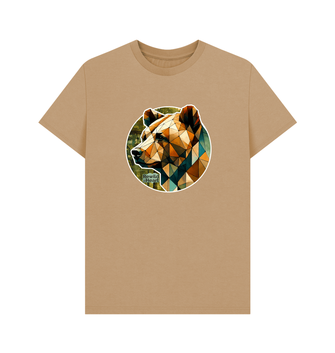 Sand Brown Bear Forest Men's T-Shirt