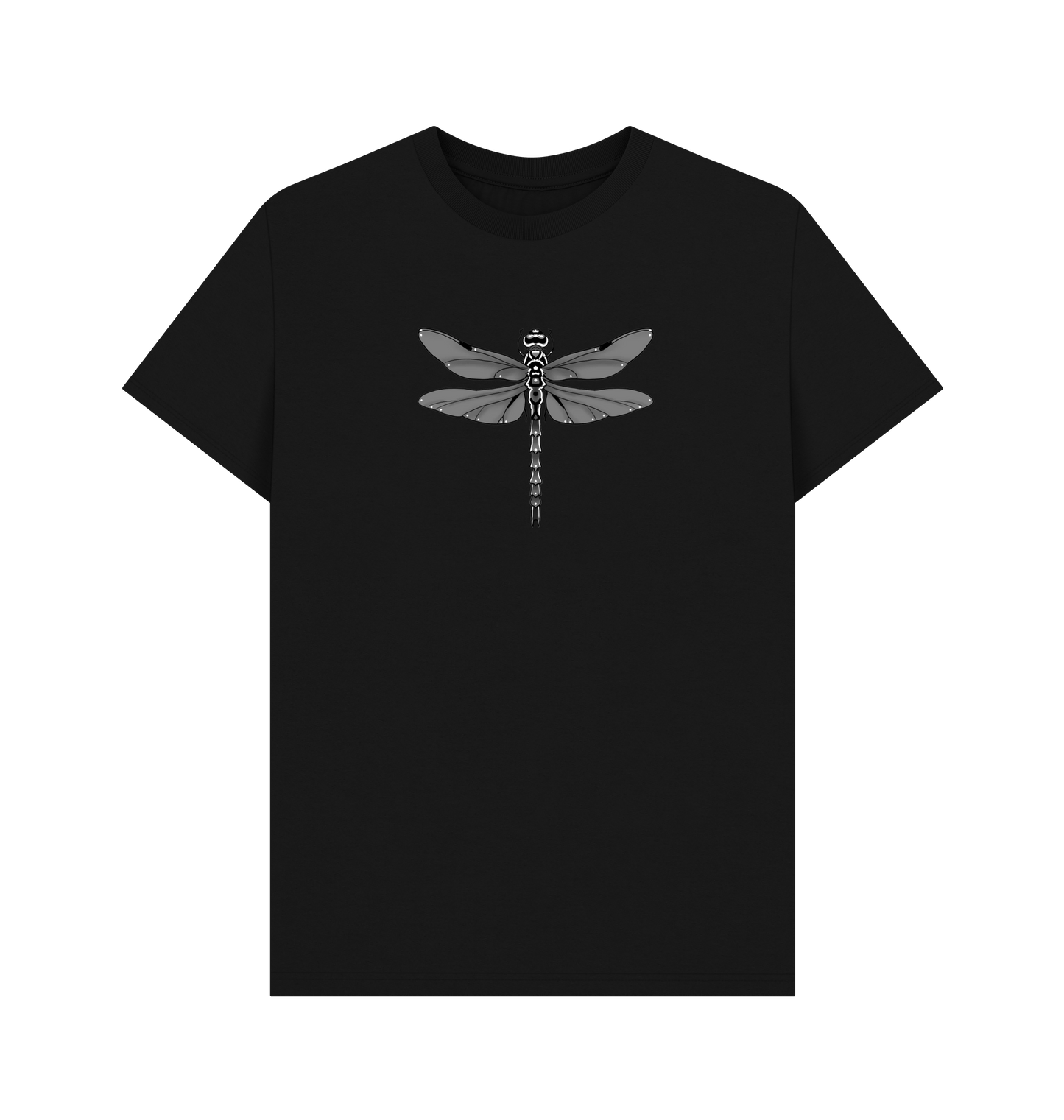 Black Printed T-shirt Front