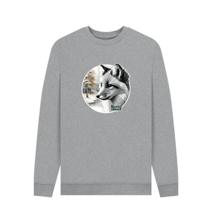 Light Heather Silent Arctic Fox Men's Sweater