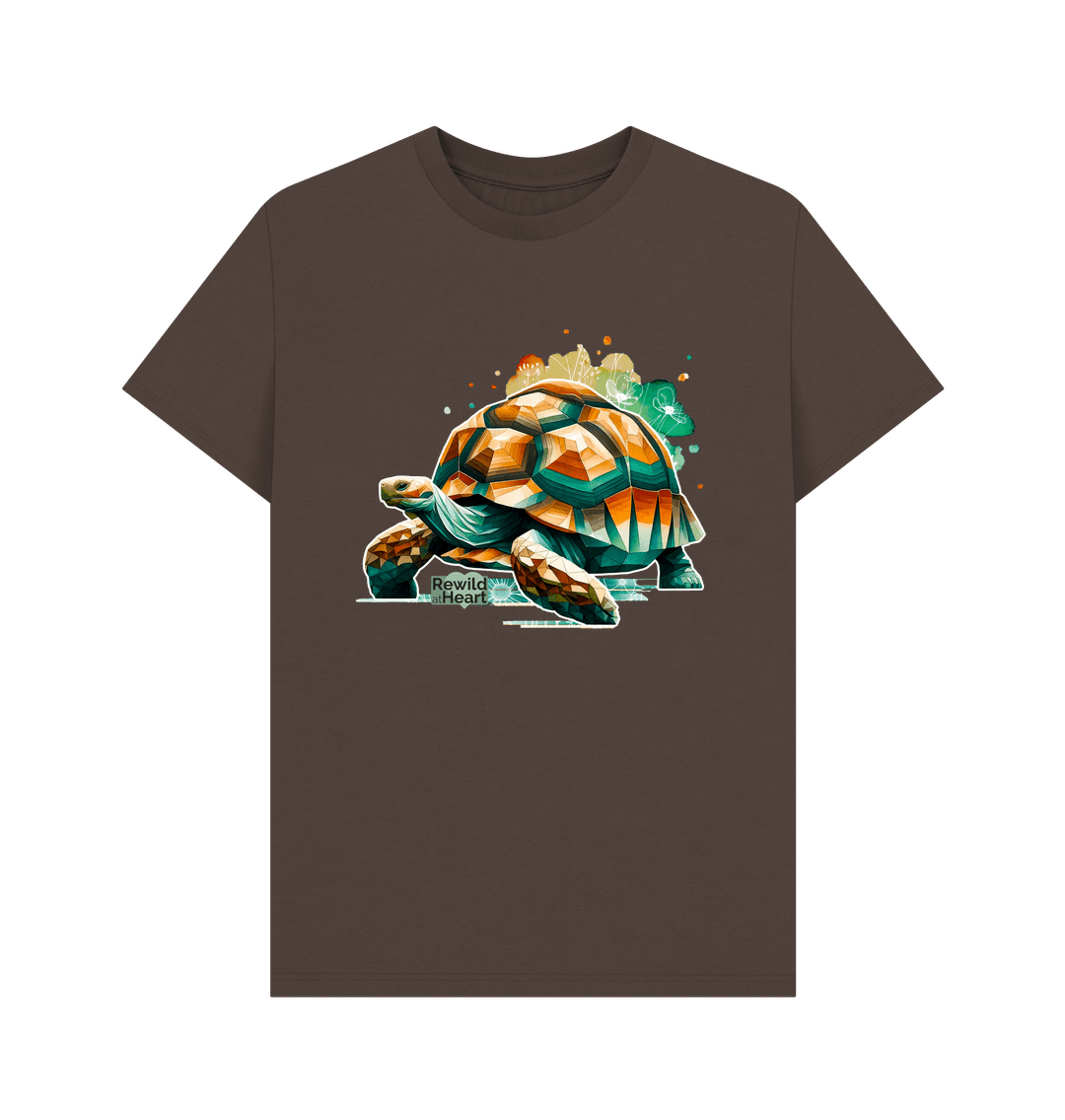 Chocolate Giant Tortoise Wildflower Men's T-Shirt