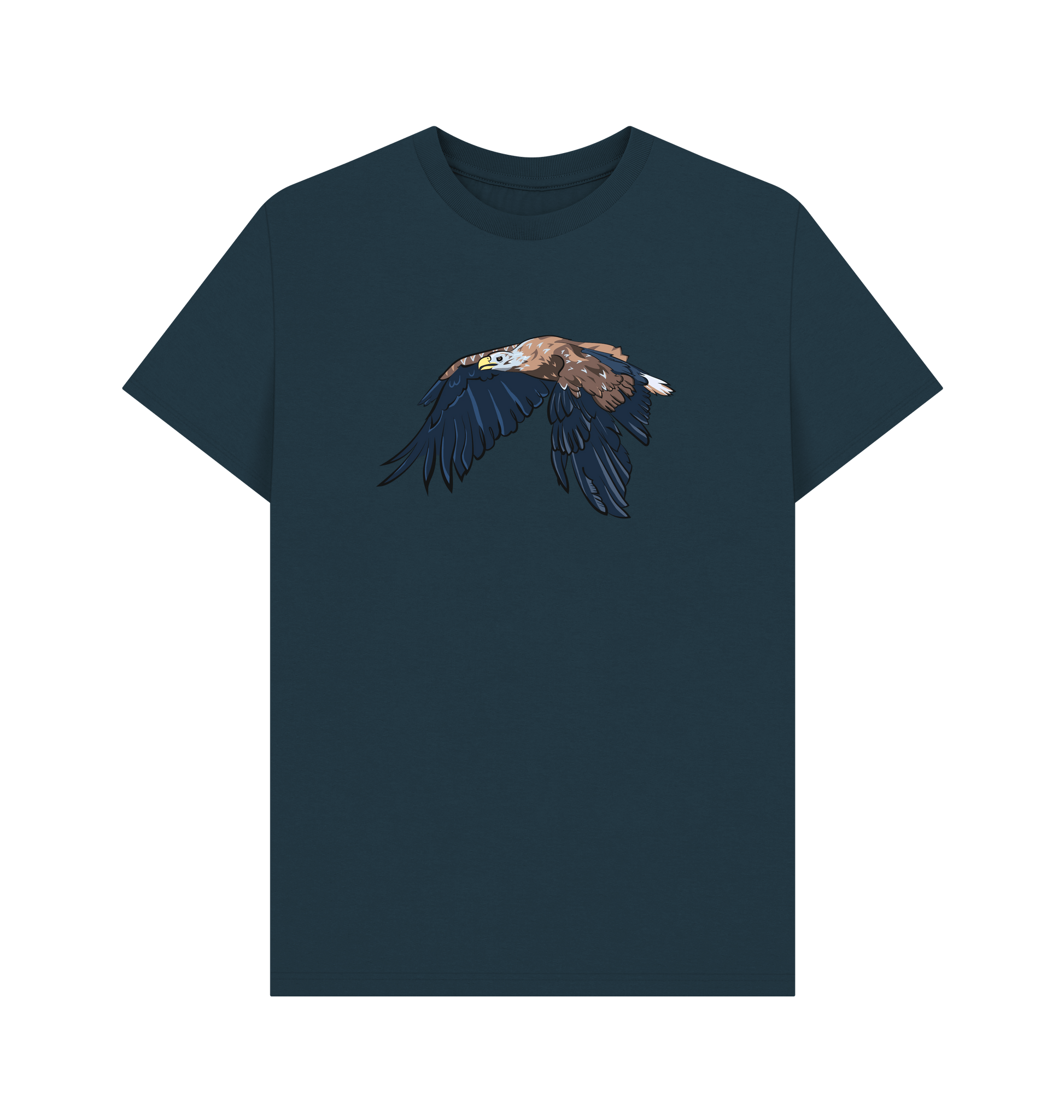 Denim Blue Printed T-shirt Front