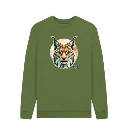 Khaki Printed Sweater Front