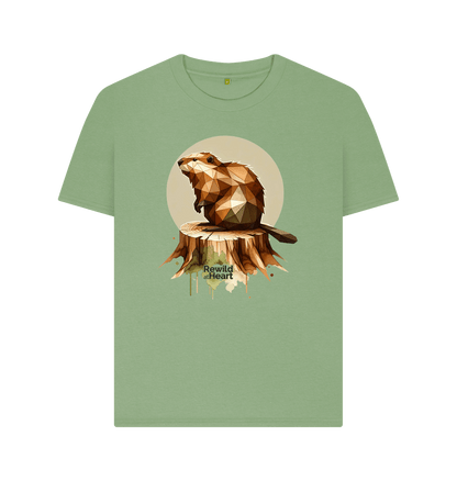 Sage Wild Beaver | Women's Classic T-Shirt