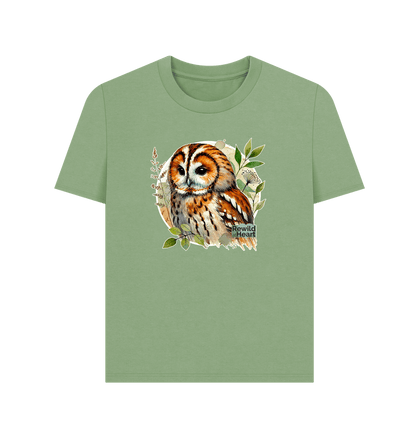 Sage Tawny Owl Forest Women's Classic T-Shirt