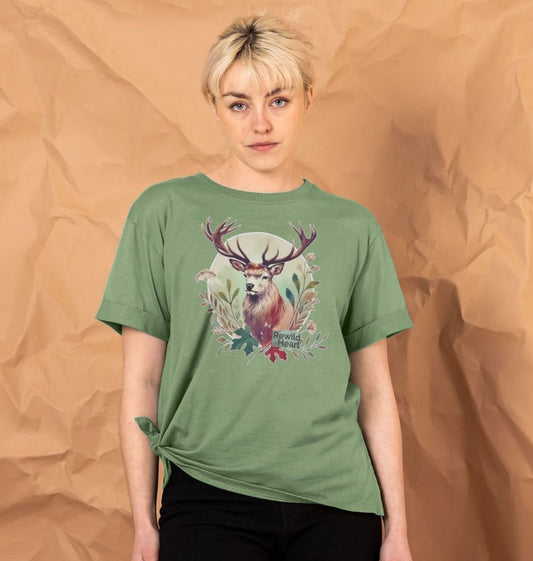 Red Deer Stag Spirit Women's Relaxed-Fit T-Shirt