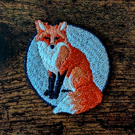 Fox Embroidered Iron-On Patch