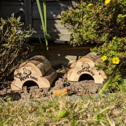 Frog Log & Toad Abode, Garden Wildlife Homes