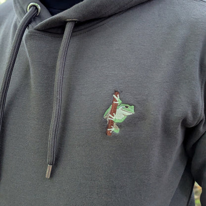 European Tree Frog Embroidered Unisex Hoodie