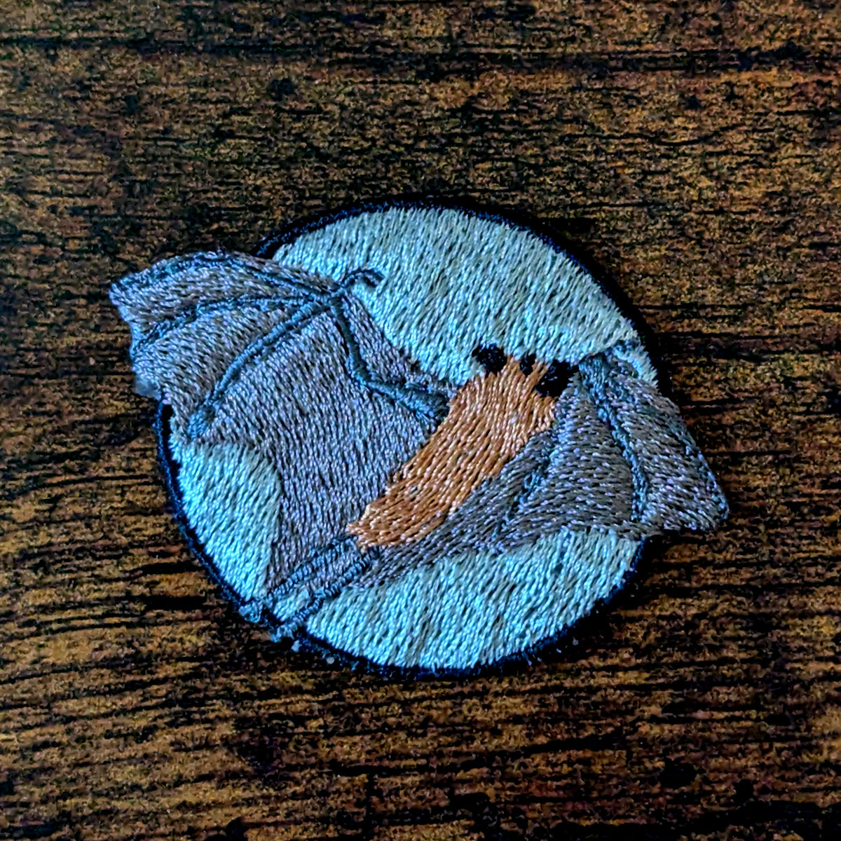 Fruit Bat Embroidered Iron-On Patch