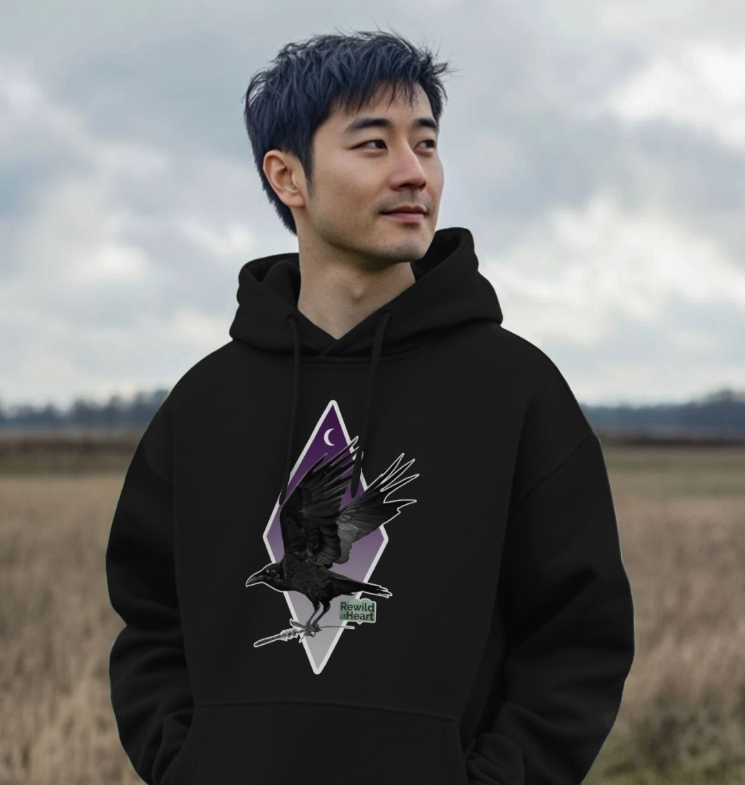 Raven Moon Crescent Hoodie