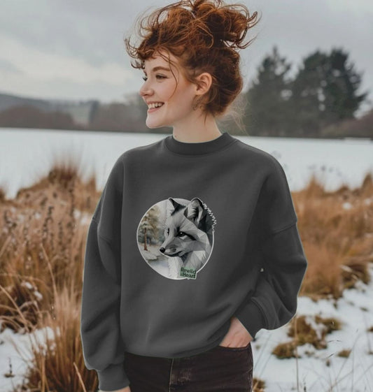 Silent Arctic Fox Women's Oversized Jumper