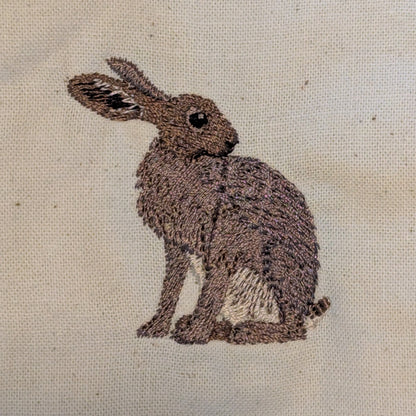 Hare Embroidered Recycled Roll-Top Backpack