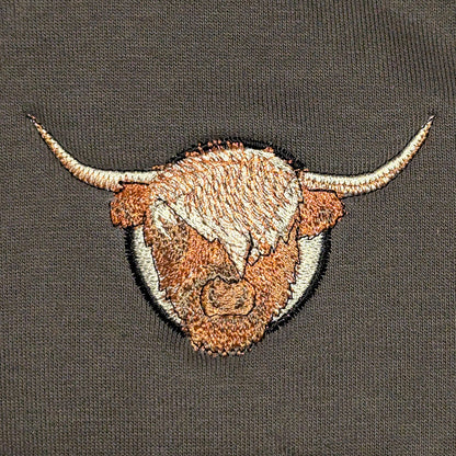 Highland Cow Embroidered Unisex Jumper