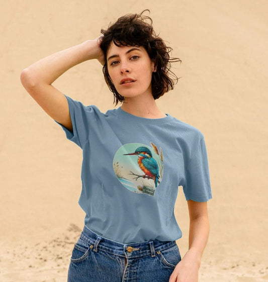 Kingfisher in the Reeds Women's Classic T-Shirt