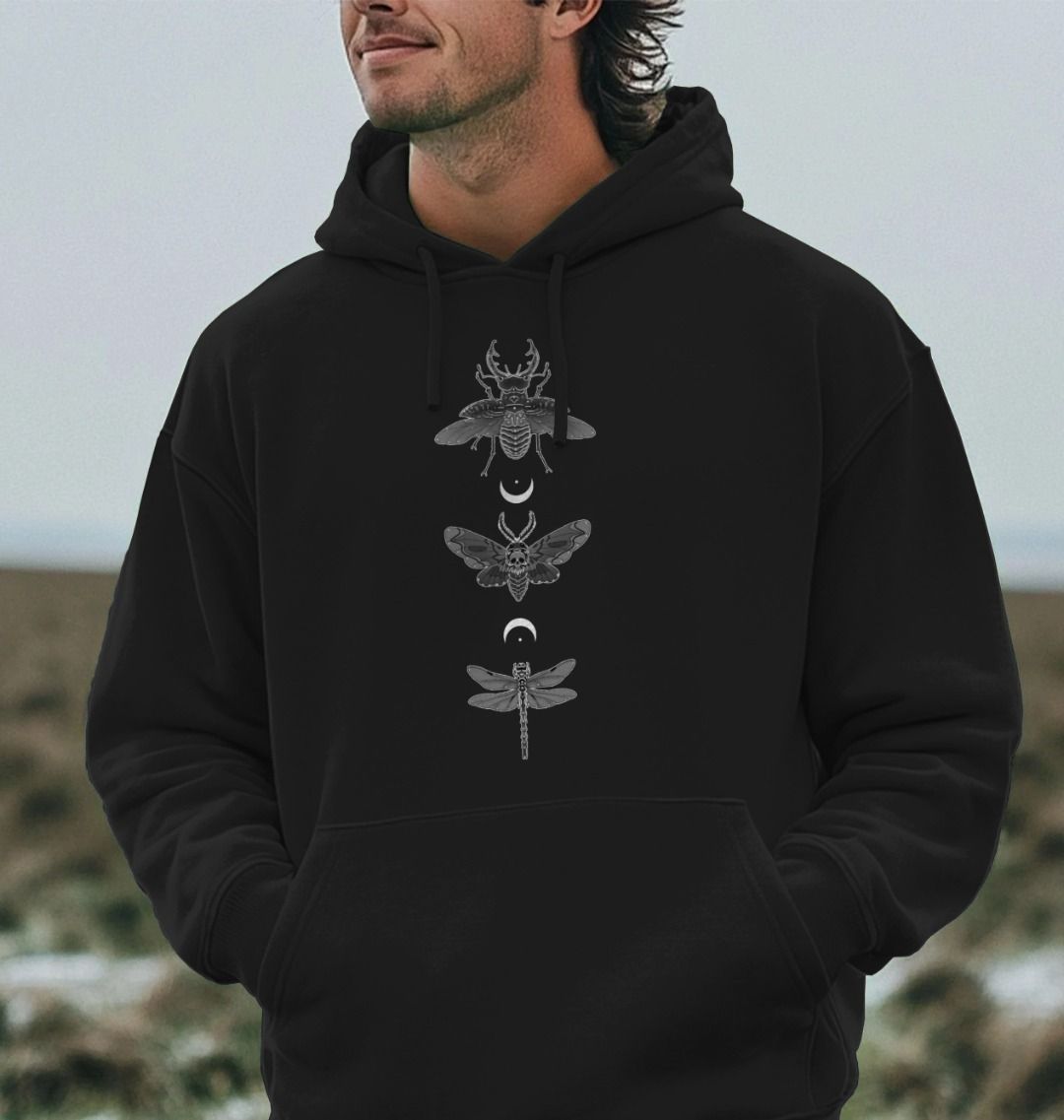 Moonlit Insect Trio Hoodie