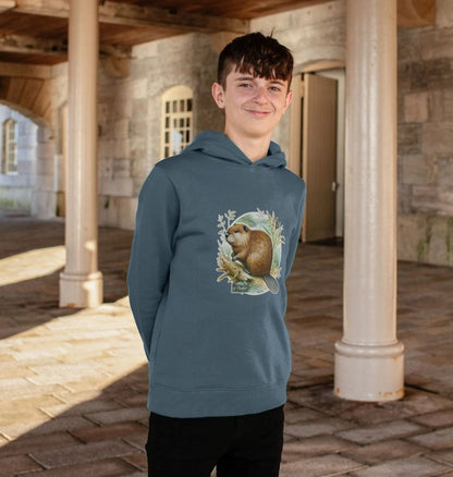 Beaver Riverbank Kids Hoodie