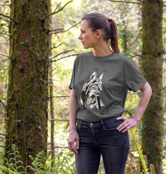 Lynx Rewild Side | Relaxed-Fit Women's T-Shirt