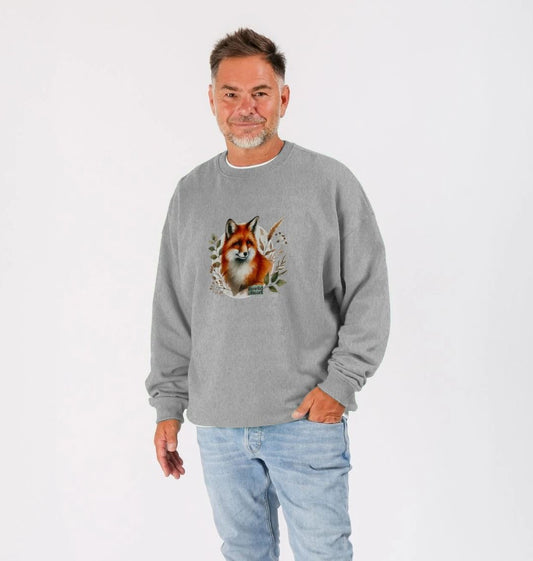 Woodland Fox Men's Oversized Sweater