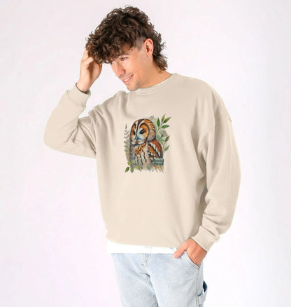 Tawny Owl Forest Men's Oversized Sweater