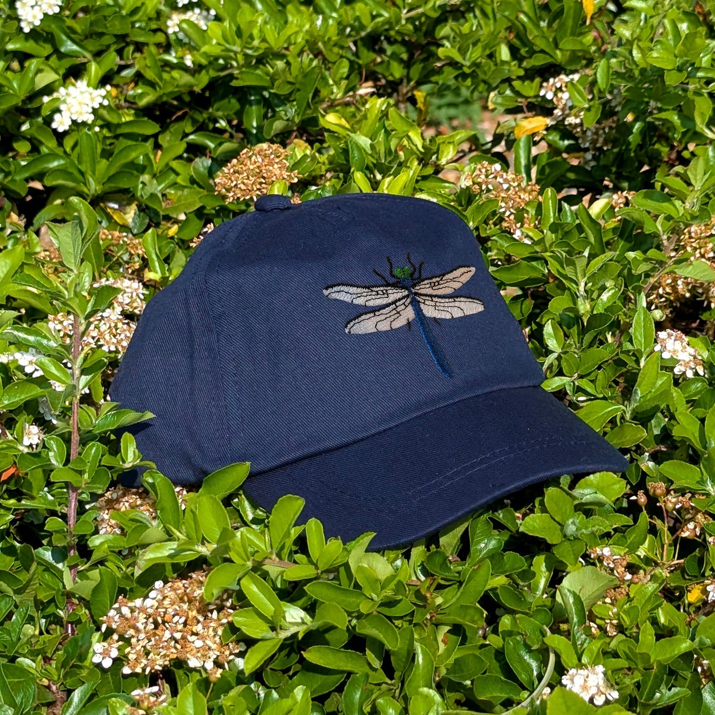 Dragonfly Embroidered Baby/Toddler Cap (up to 5 years)