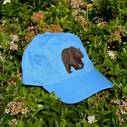 Brown Bear Embroidered Baby/Toddler Cap (up to 5 years)
