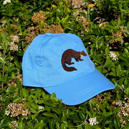Pine Marten Embroidered Baby/Toddler Cap (up to 5 years)