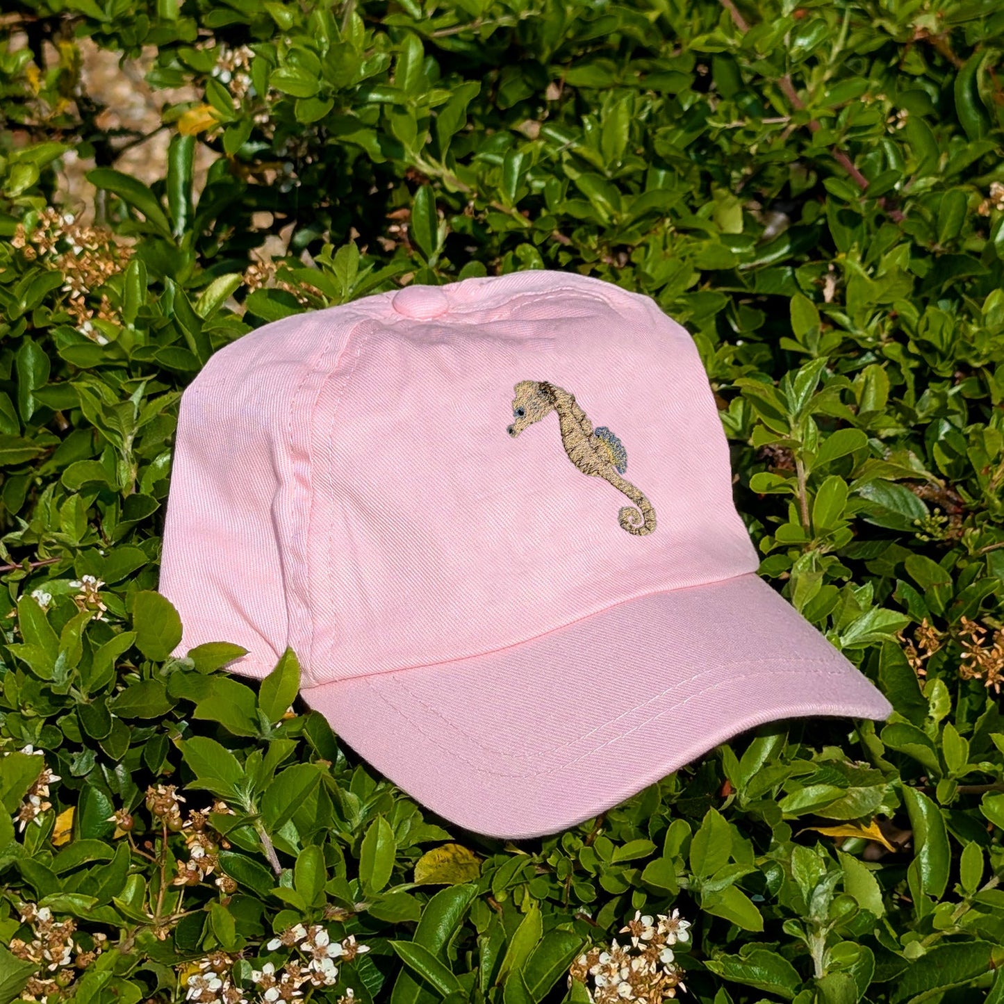 Seahorse Embroidered Baby/Toddler Cap (up to 5 years)
