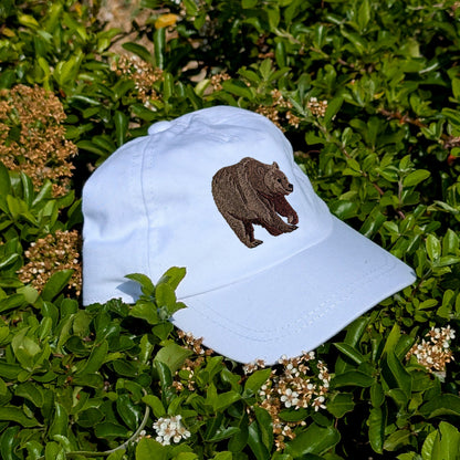 Brown Bear Embroidered Baby/Toddler Cap (up to 5 years)