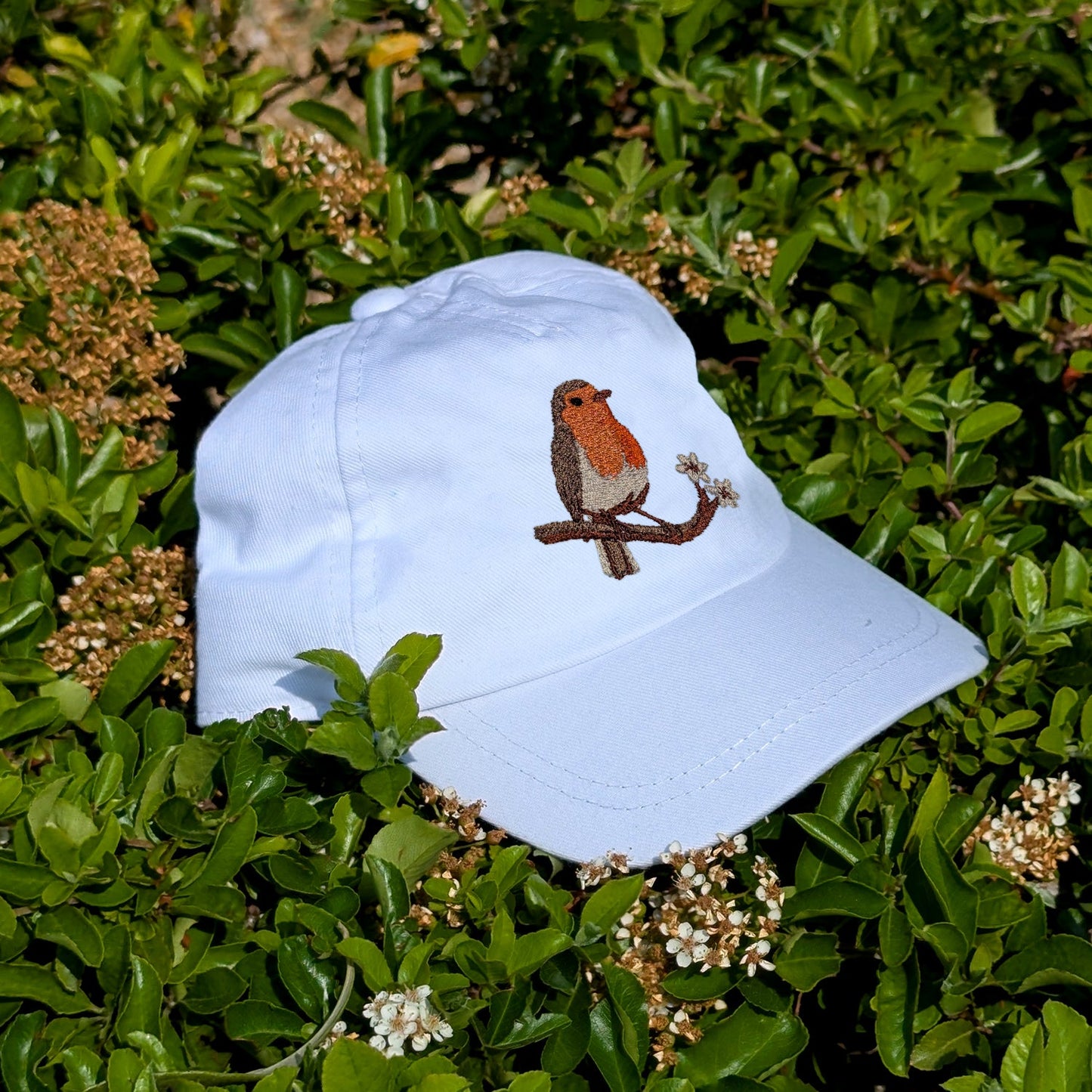 Robin Embroidered Baby/Toddler Cap (up to 5 years)