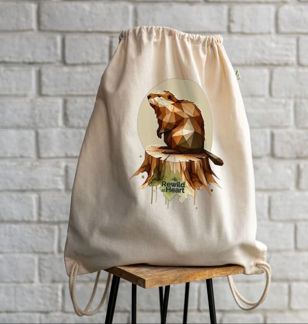 Busy Beaver | Drawstring Bag