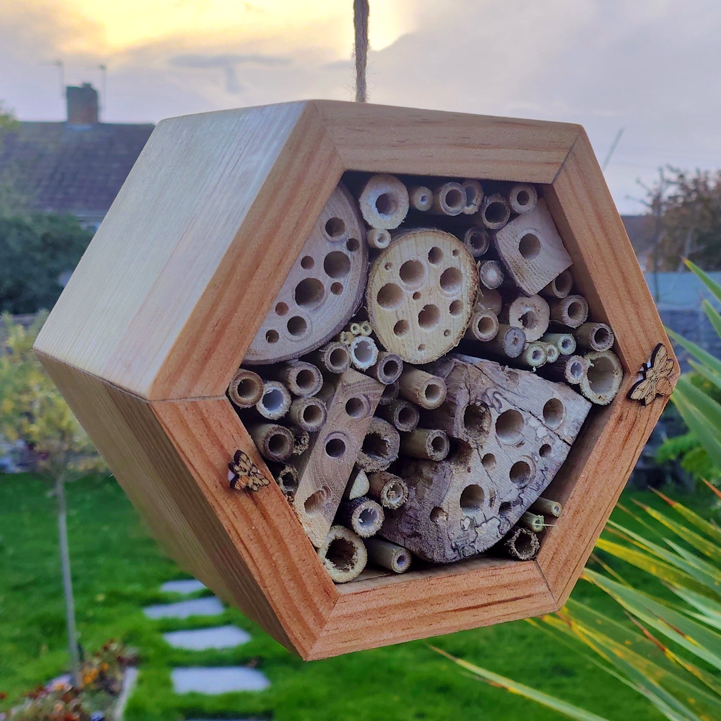 Mini Honeycomb Bee Hotel - Home for Solitary Bees