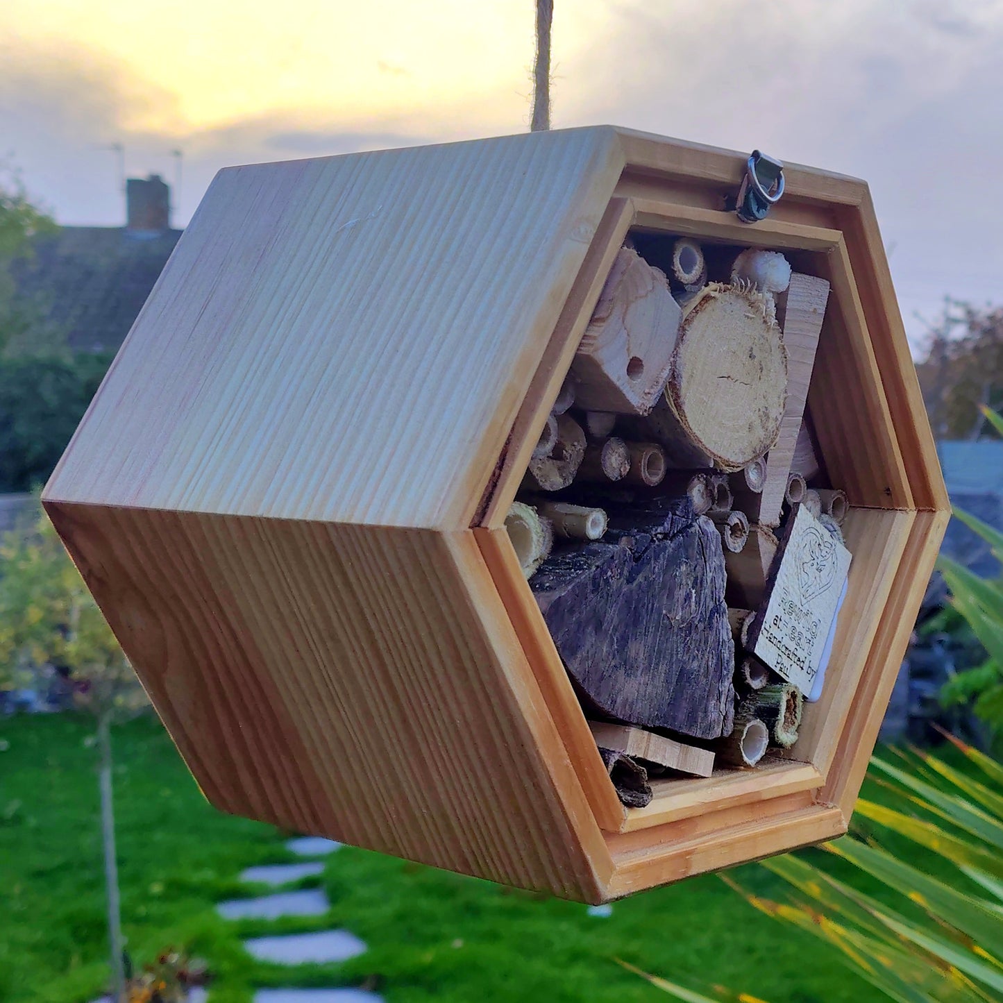 Mini Honeycomb Bee Hotel - Home for Solitary Bees