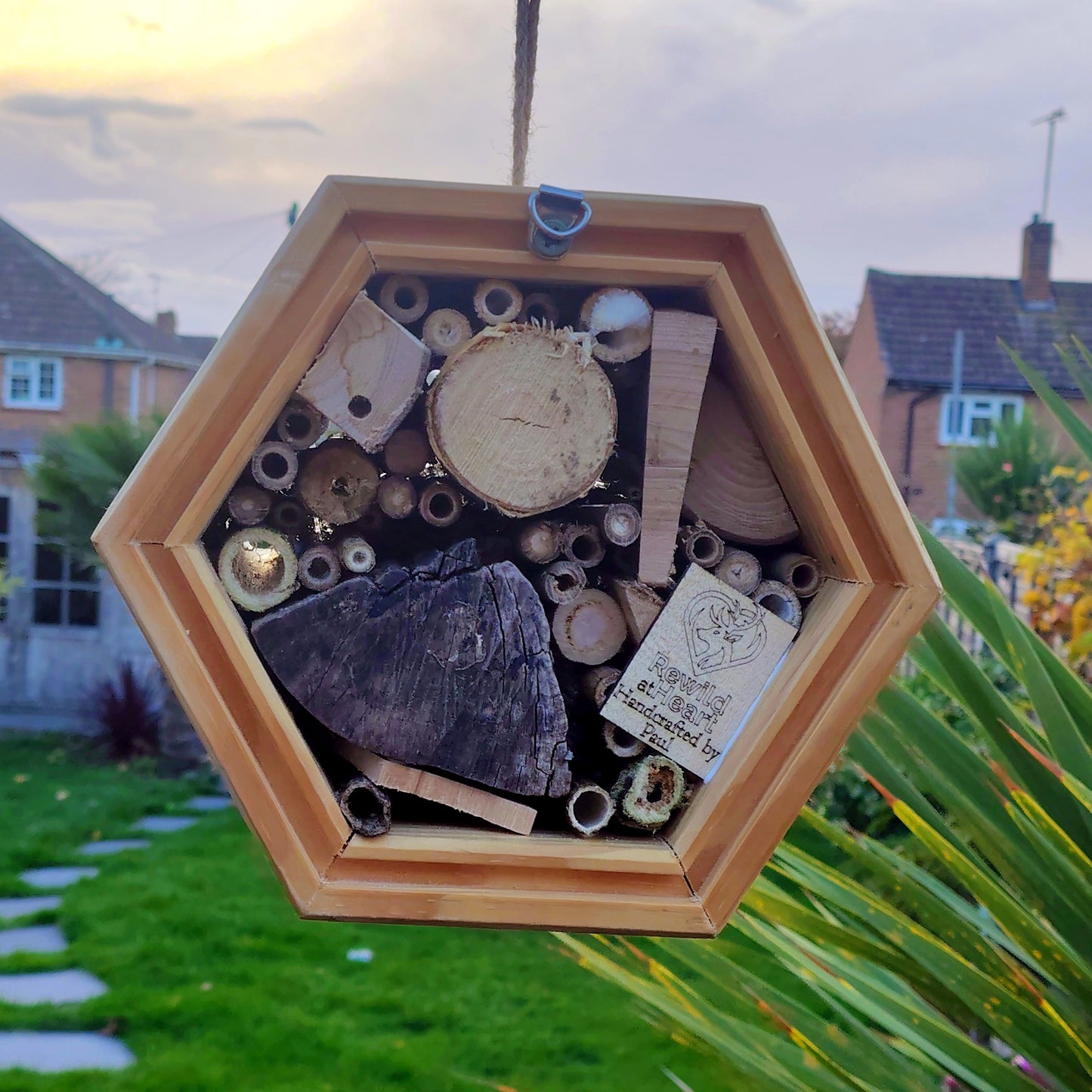 Mini Honeycomb Bee Hotel - Home for Solitary Bees