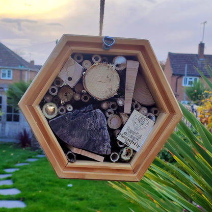 Mini Honeycomb Bee Hotel - Home for Solitary Bees