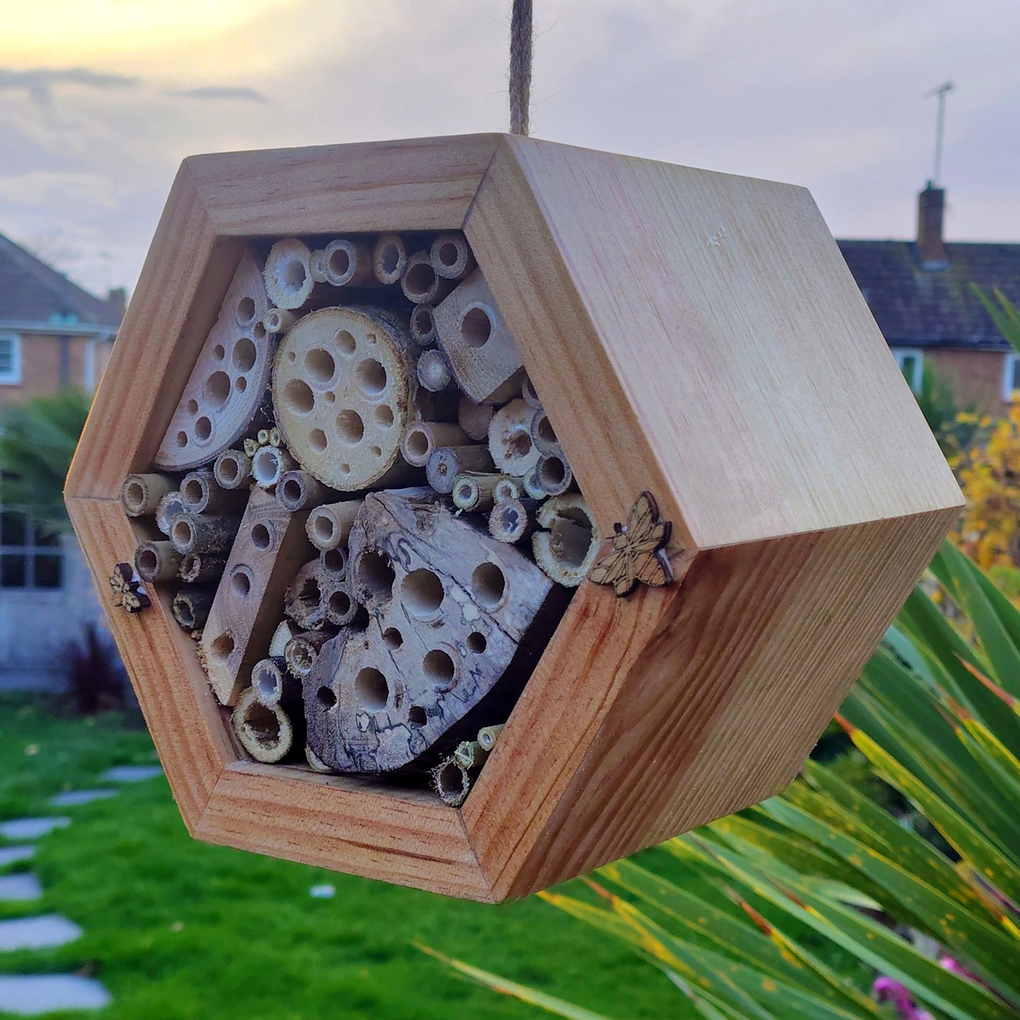Mini Honeycomb Bee Hotel - Home for Solitary Bees