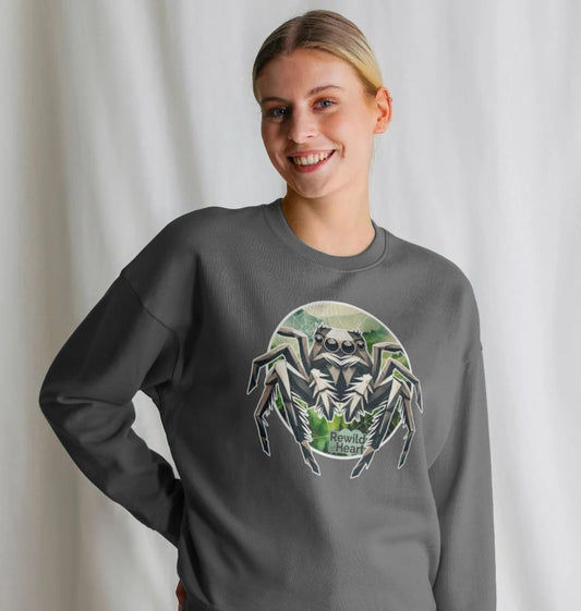 Wild Jumping Spider Women's Oversized Jumper