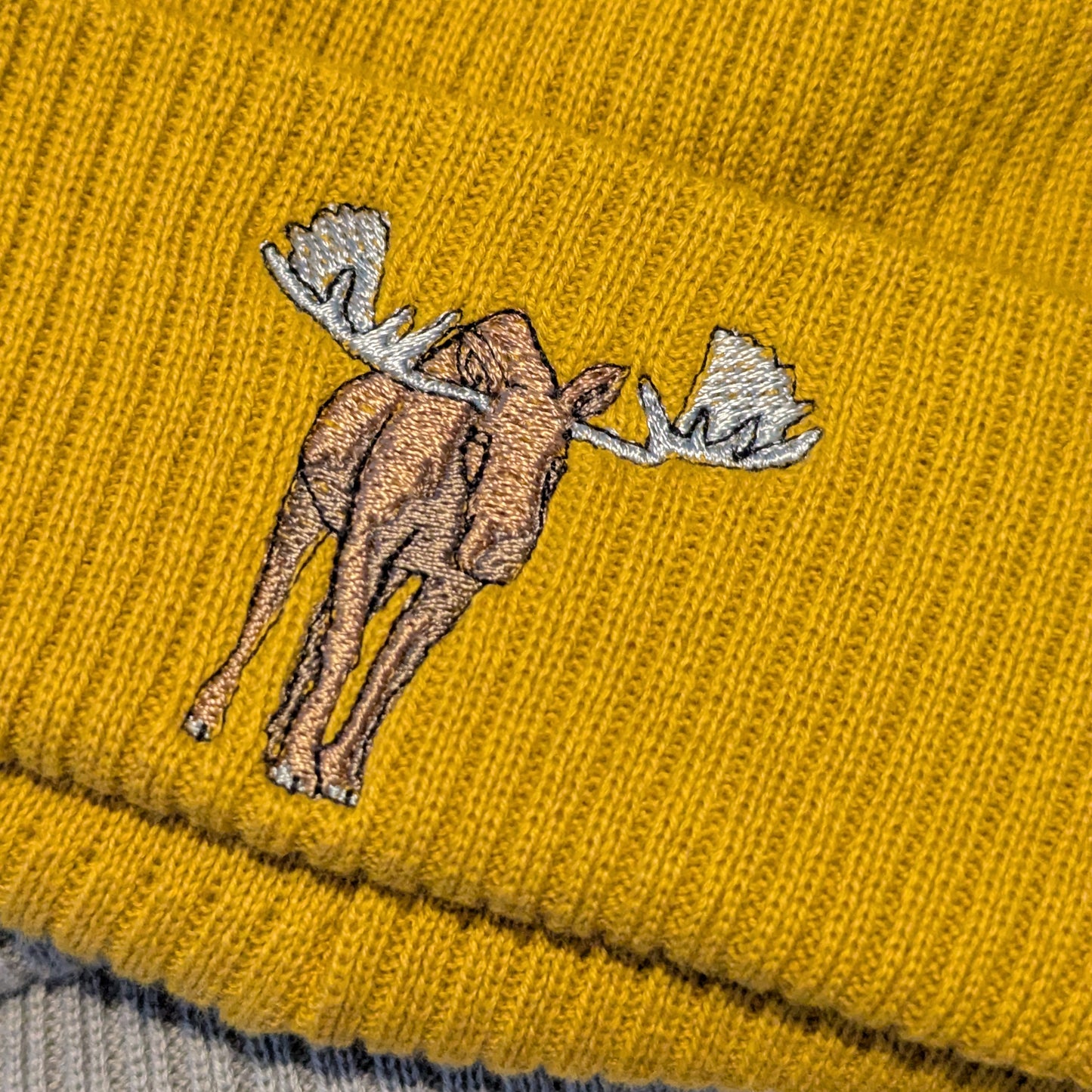 Moose Embroidered Beanie