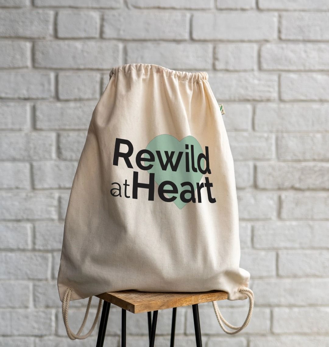 Rewild at Heart Drawstring Bag