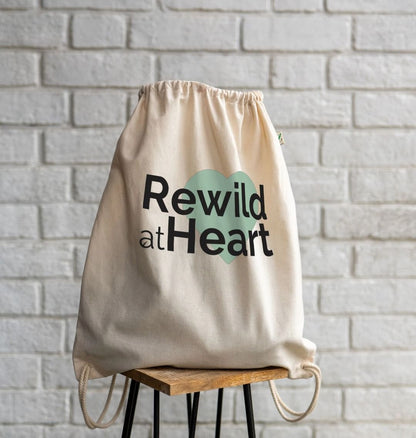 Rewild at Heart Drawstring Bag