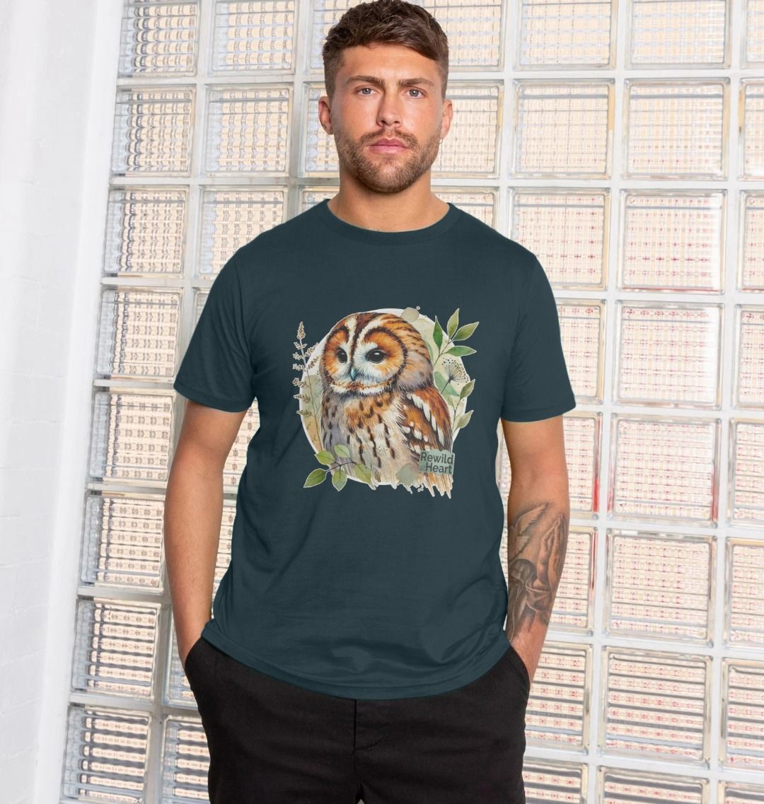 Tawny Owl Forest Men's T-Shirt