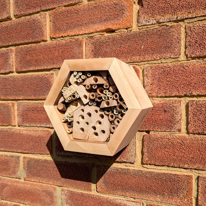 Honeycomb Bee Hotel - Reclaimed Pallet Wood