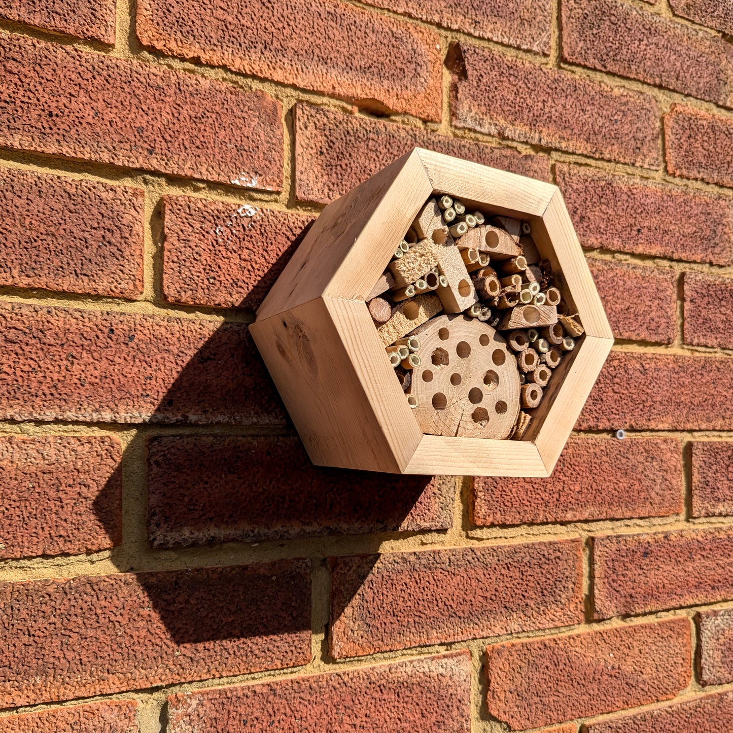 Honeycomb Bee Hotel - Reclaimed Pallet Wood