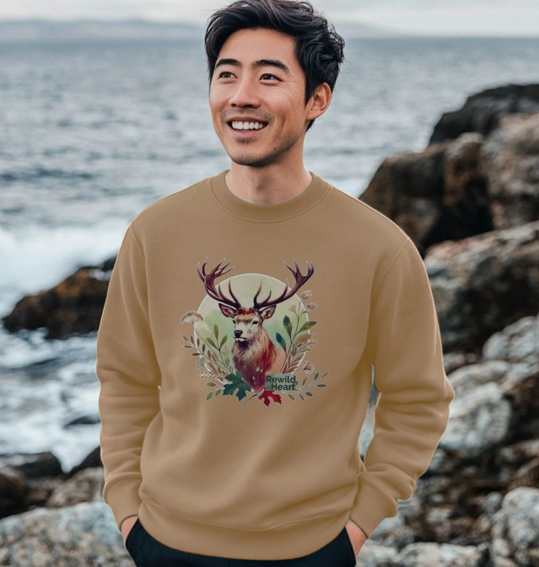 Red Deer Stag Spirit Men's Sweater